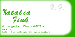 natalia fink business card